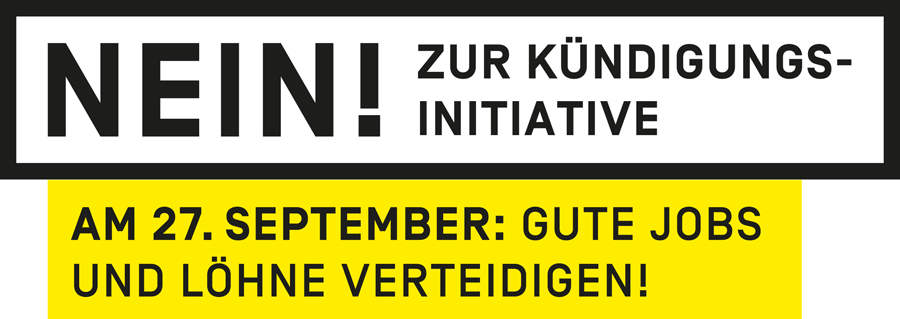 Logo: Nein zur Kündigungsinitiative
