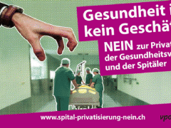 Nein zur Privatisierung des Kantonspitals Winterthur KSW